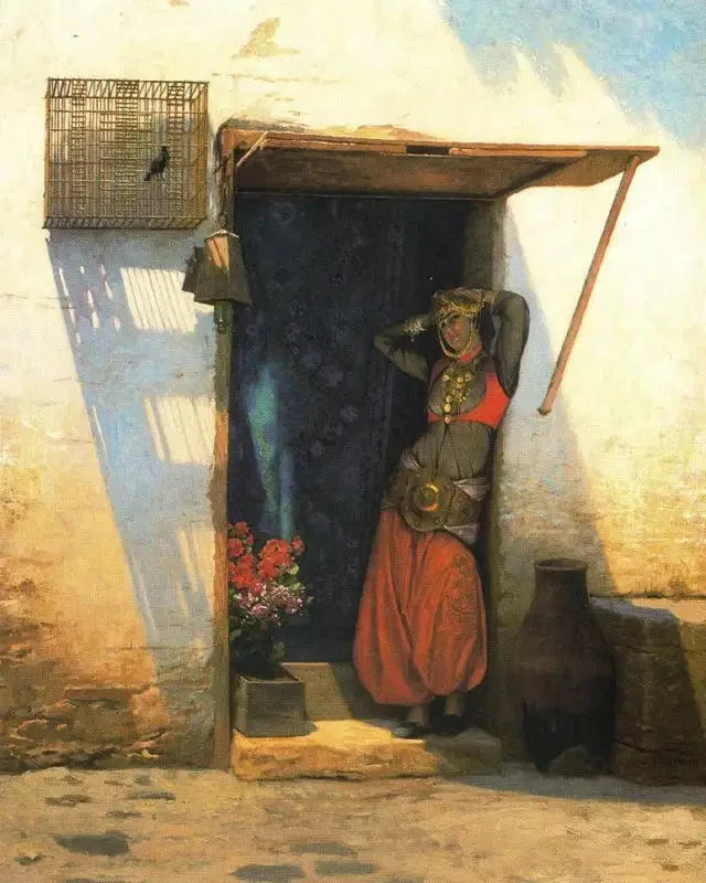 امرأة من القاهرة عند بابها - جان ليون جيروم