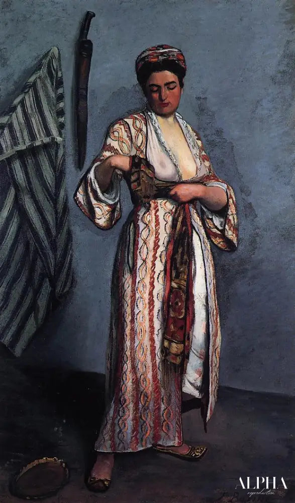 Femme en costume mauresque - Frédéric Bazille - Reproductions de tableaux et peintures haut de gamme