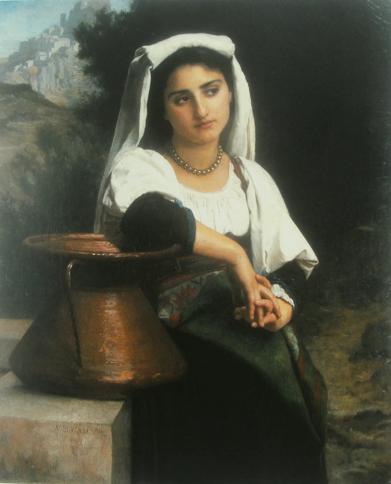 امرأة إيطالية عند النافورة - بوجيرو