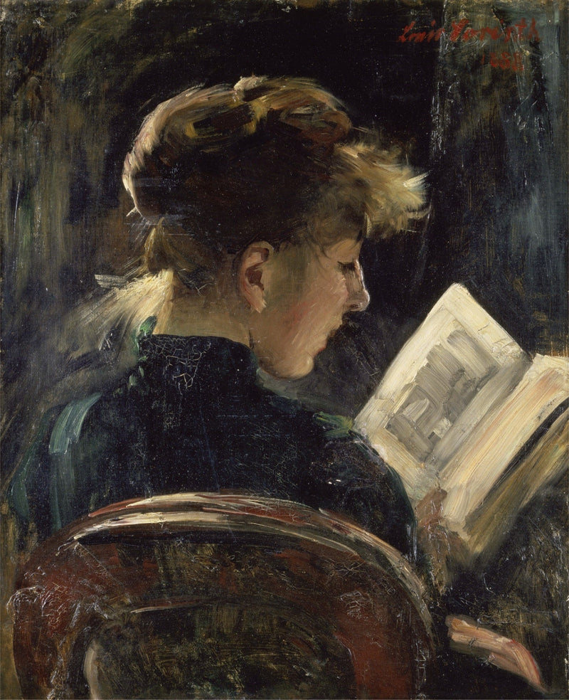 Femme lisant - Lovis Corinth