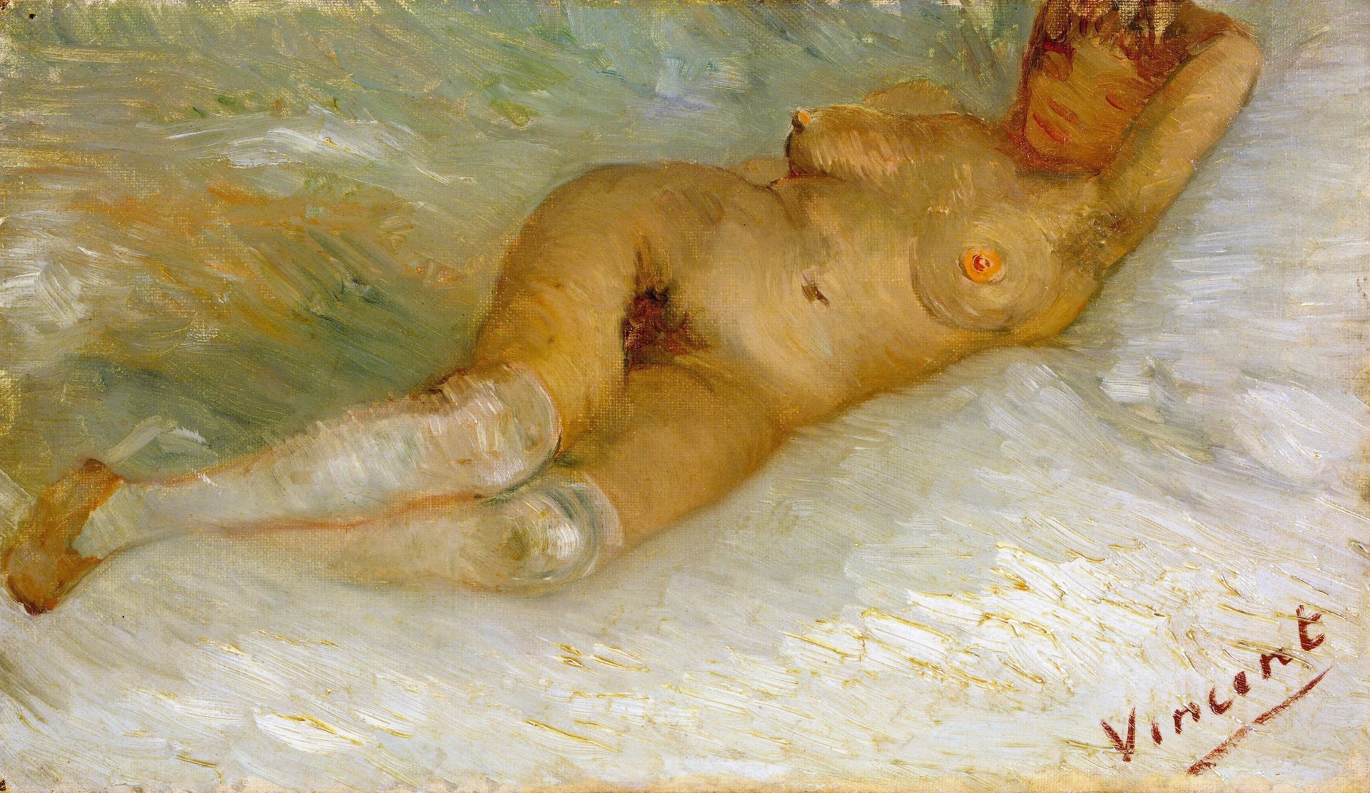 Femme nue allongée F329 de Vincent van Gogh, Kröller-Müller Museum