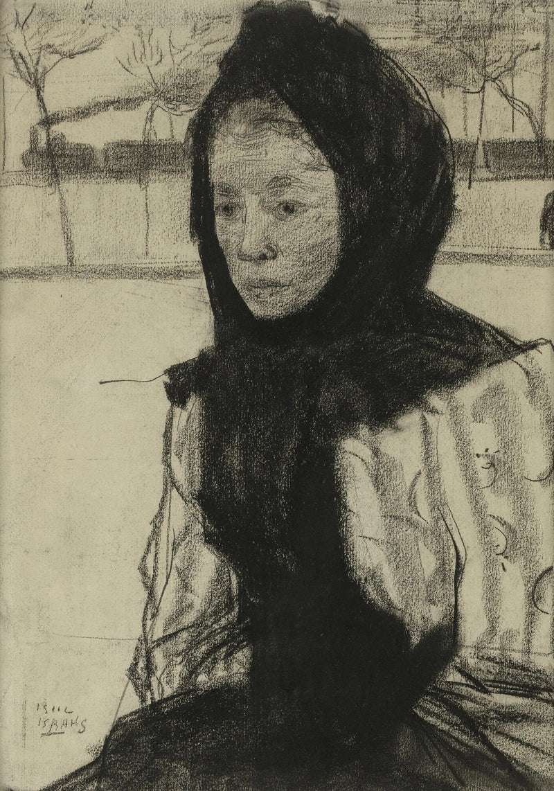 Femme portant un foulard - Isaac Israëls