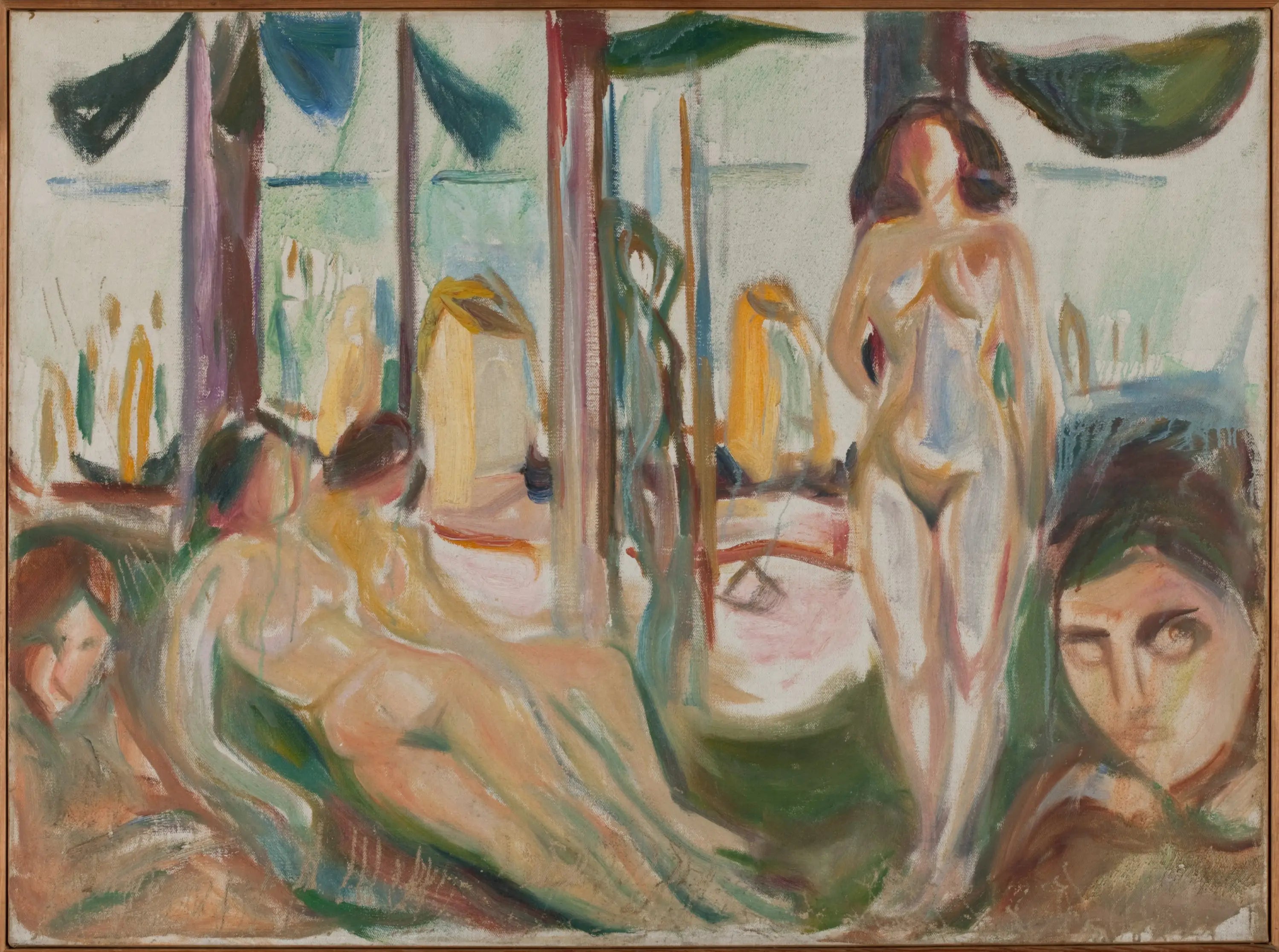 Reproduction du tableau « Femmes nues près de la mer - Edvard Munch » par Alpha Reproduction en peinture à l’huile
