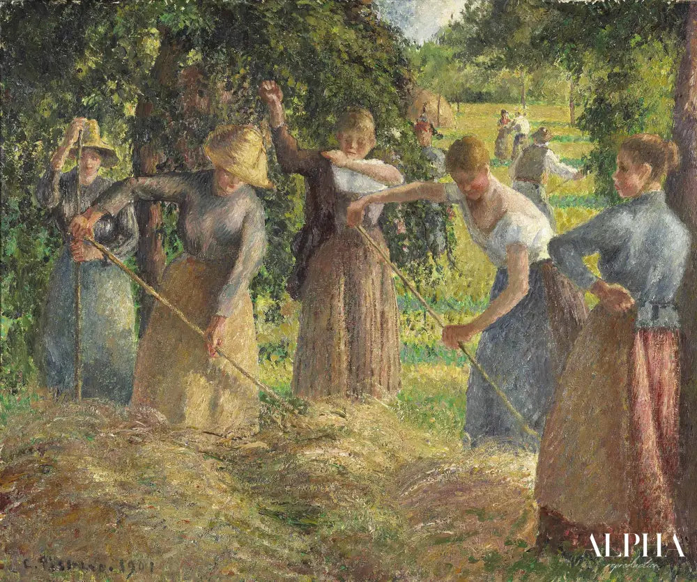 Fenaison à Éragny - Camille Pissarro - Reproductions de tableaux et peintures haut de gamme