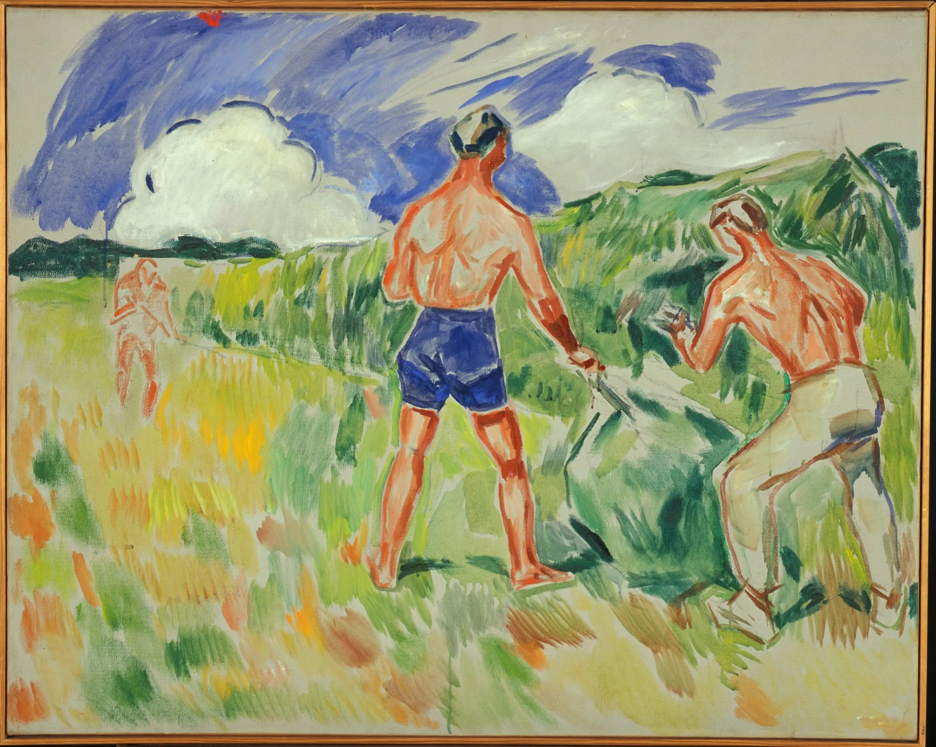 Reproduction du tableau « Fenaison - Edvard Munch » par Alpha Reproduction en peinture à l’huile