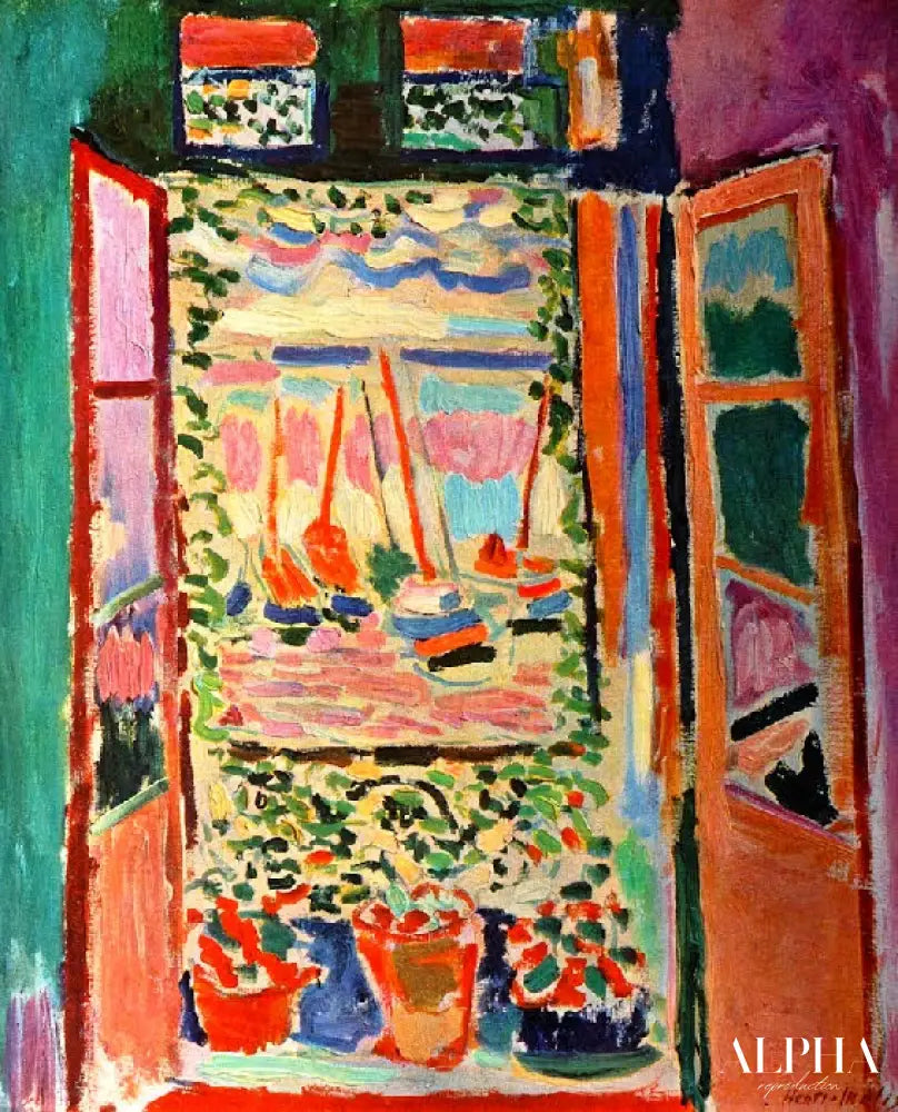 Fenêtre ouverte - Matisse - Reproductions de tableaux et peintures haut de gamme