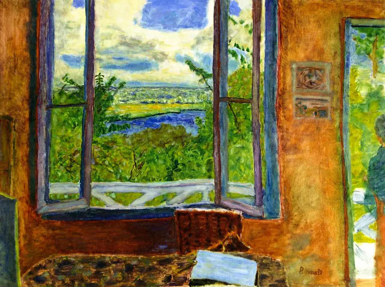 Reproduction du tableau « Fenêtre ouverte sur la Seine à Vernonnet - Pierre Bonnard » par Alpha Reproduction en peinture à l’huile