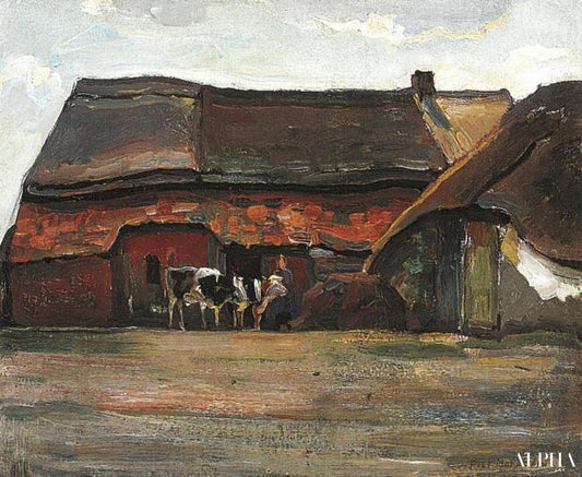 Ferme de Brabant - Mondrian - Reproductions de tableaux et peintures haut de gamme