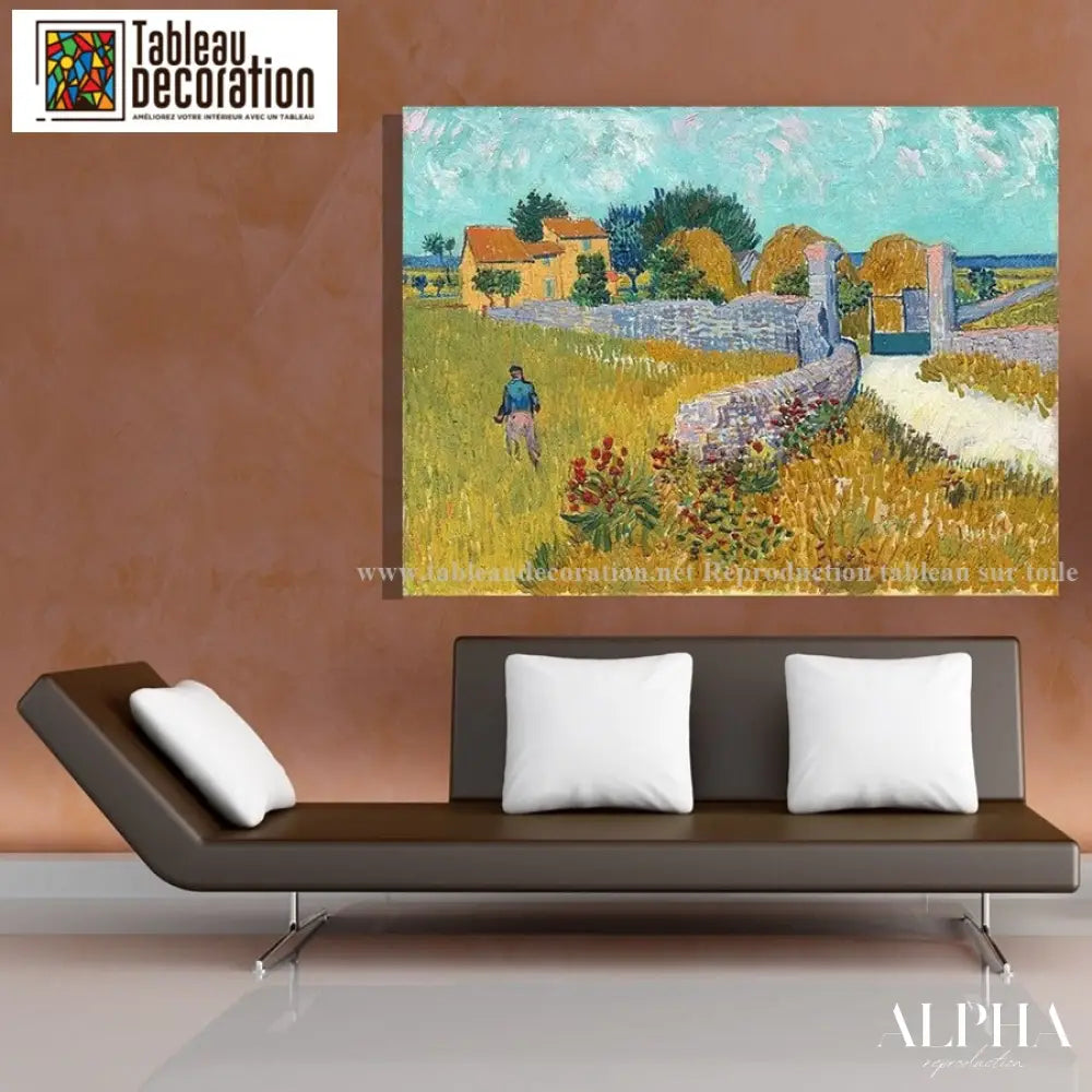 Ferme en Provence - Van Gogh - Reproductions de tableaux et peintures haut de gamme