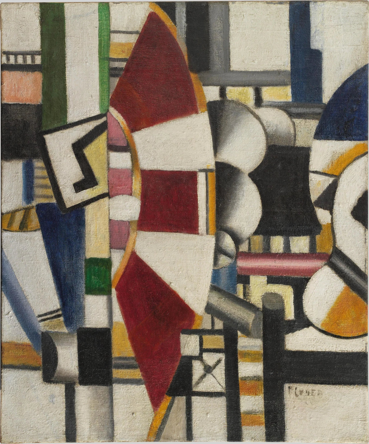 العجلة الحمراء - Fernand Léger