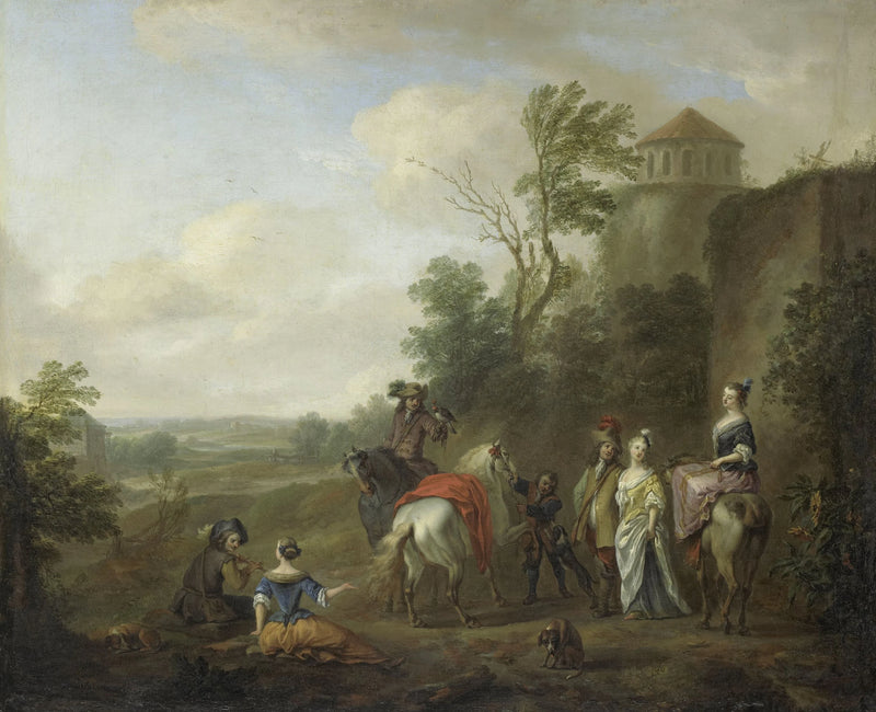 Fête de chasse - Carel Van Falens