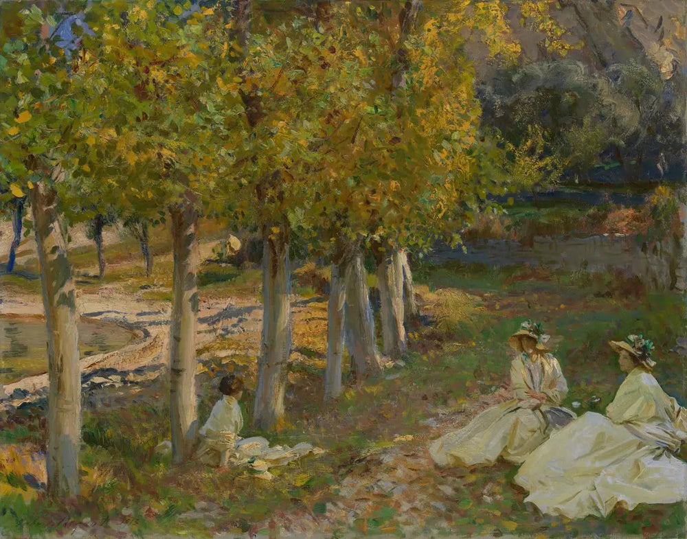 feuilles d'automne - John Singer Sargent image 1 reproduction artisanale de tableau