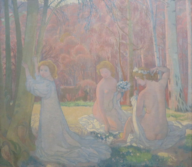 figures dans un paysage printanier (Bosquet sacré) - موريس دينيس