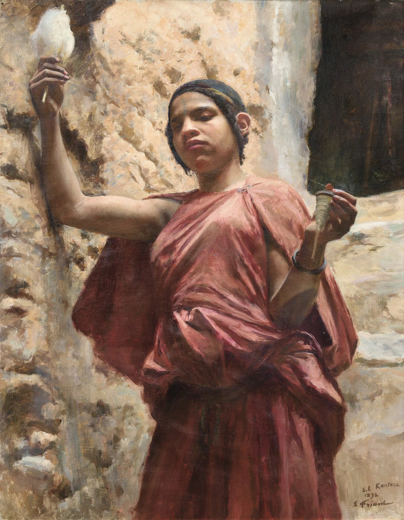Fileuse à El Kantara - Émile Friant