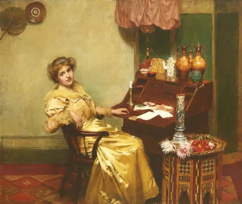 فتاة في مكتب - ويليام ميريت تشيس