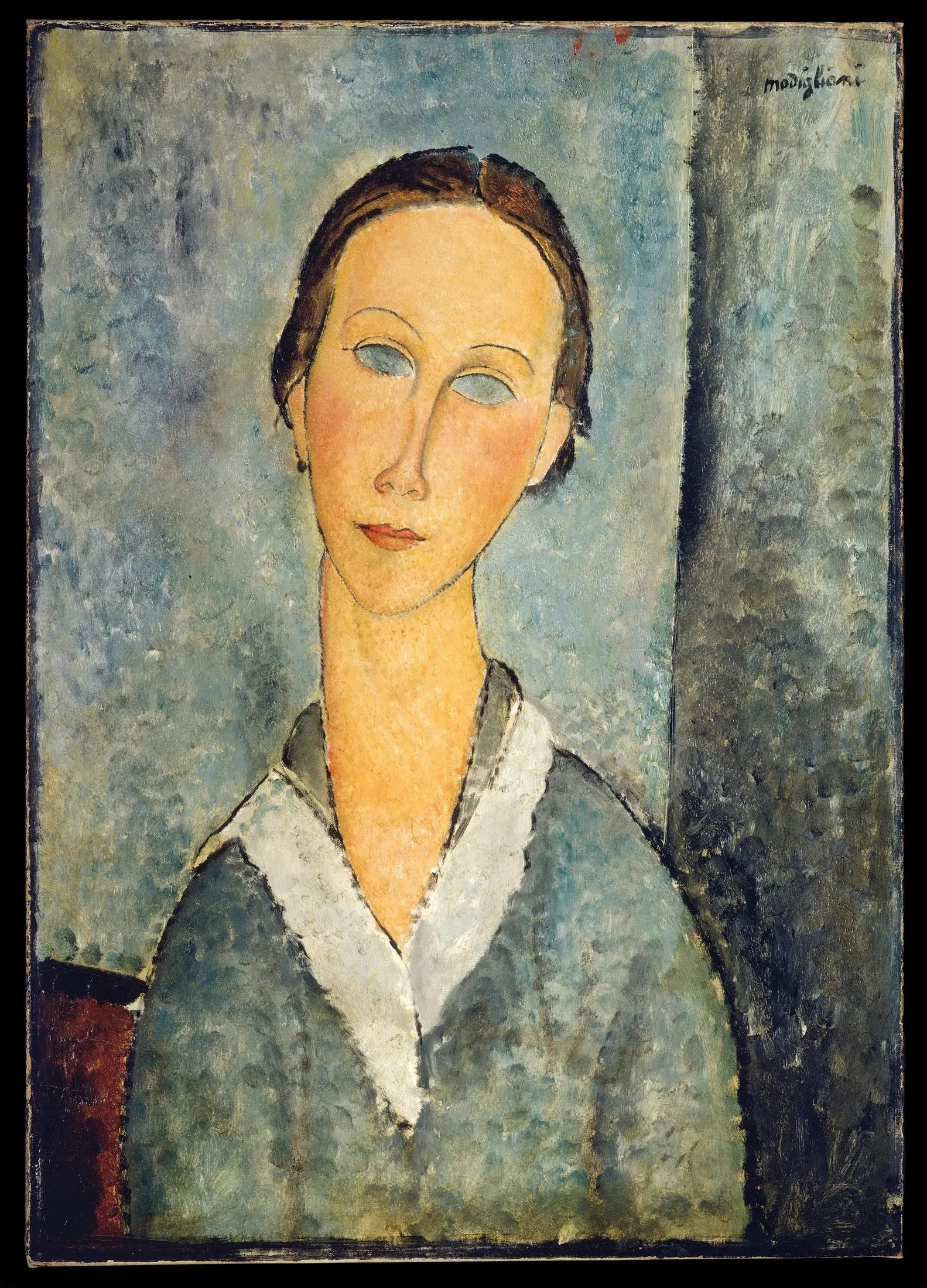 Fille en blouse de marin - Amedeo Modigliani image 1 copie peinte à la main à l’huile