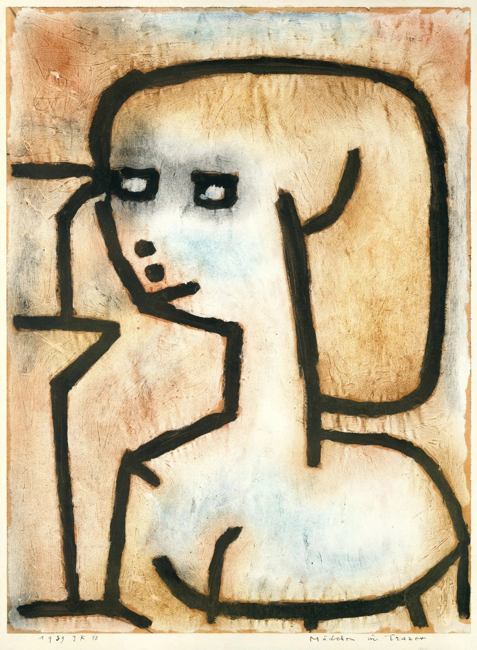 Fille en deuil - Paul Klee image 1 reproduction réalisée par Alpha Reproduction
