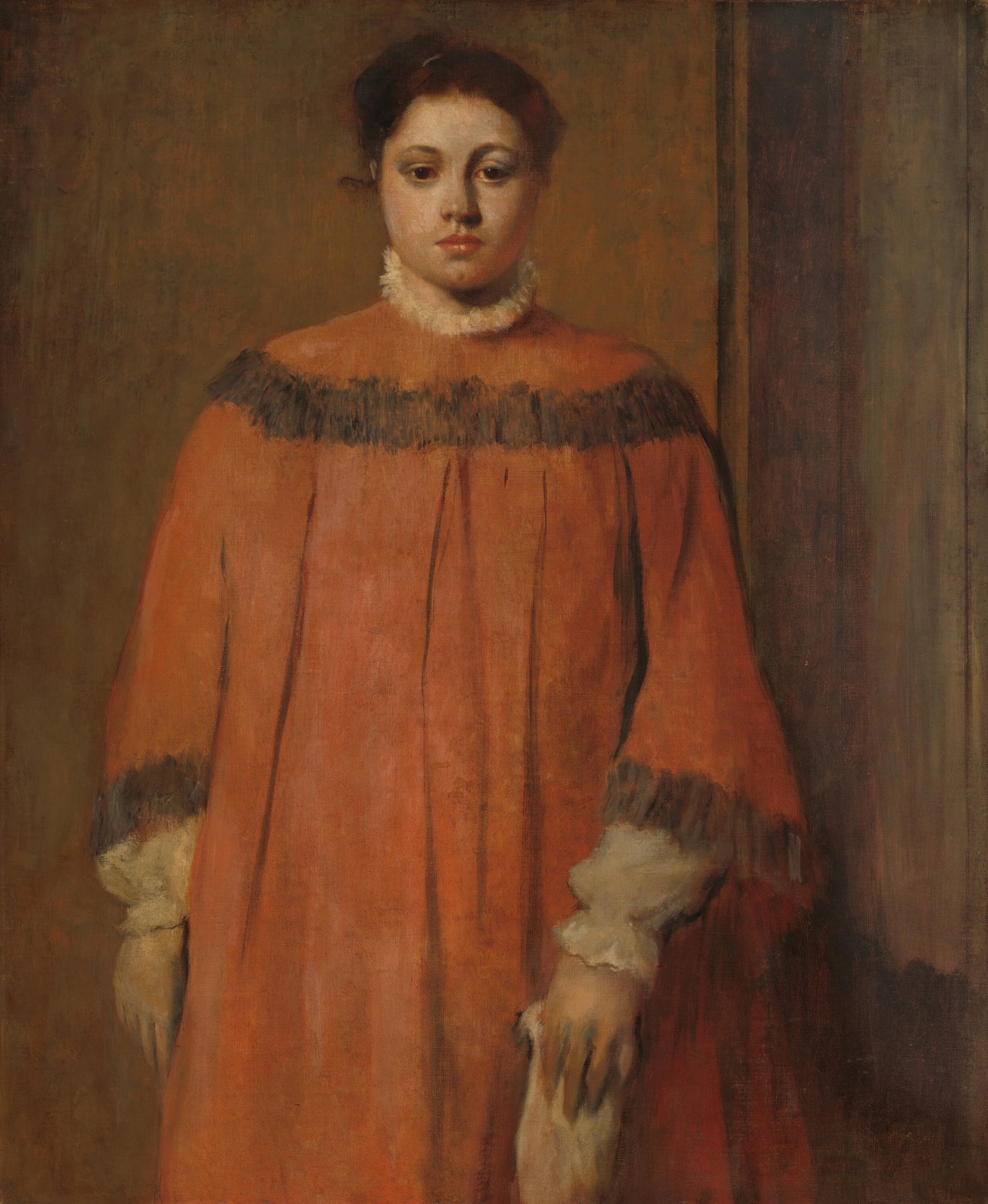Fille en rouge - Edgar Degas