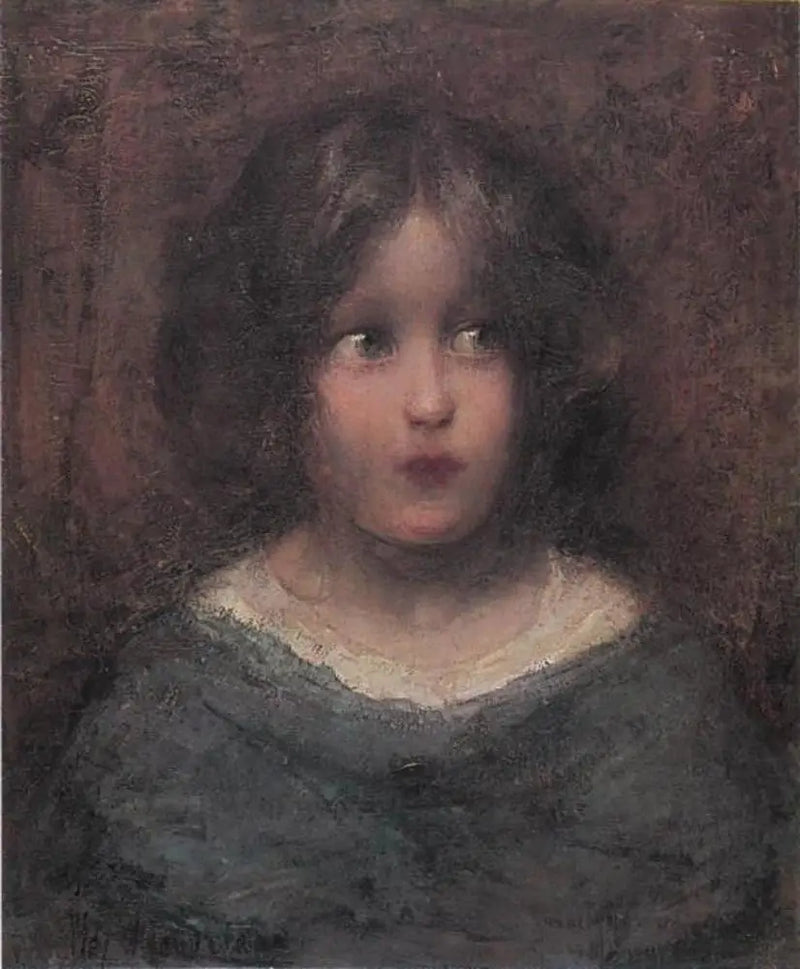 فتاة تنظر إلى يسارها - بييت موندريان