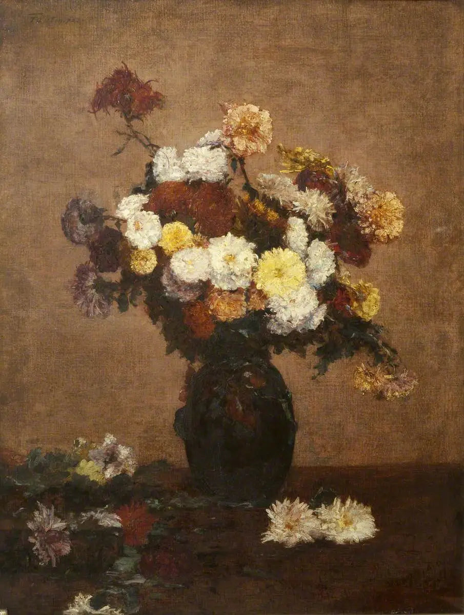 Fleurs dans un vase - Henri Fantin-Latour - Alpha Reproduction