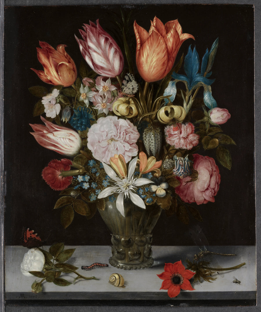 Fleurs dans un verre - Ambrosius Bosschaert