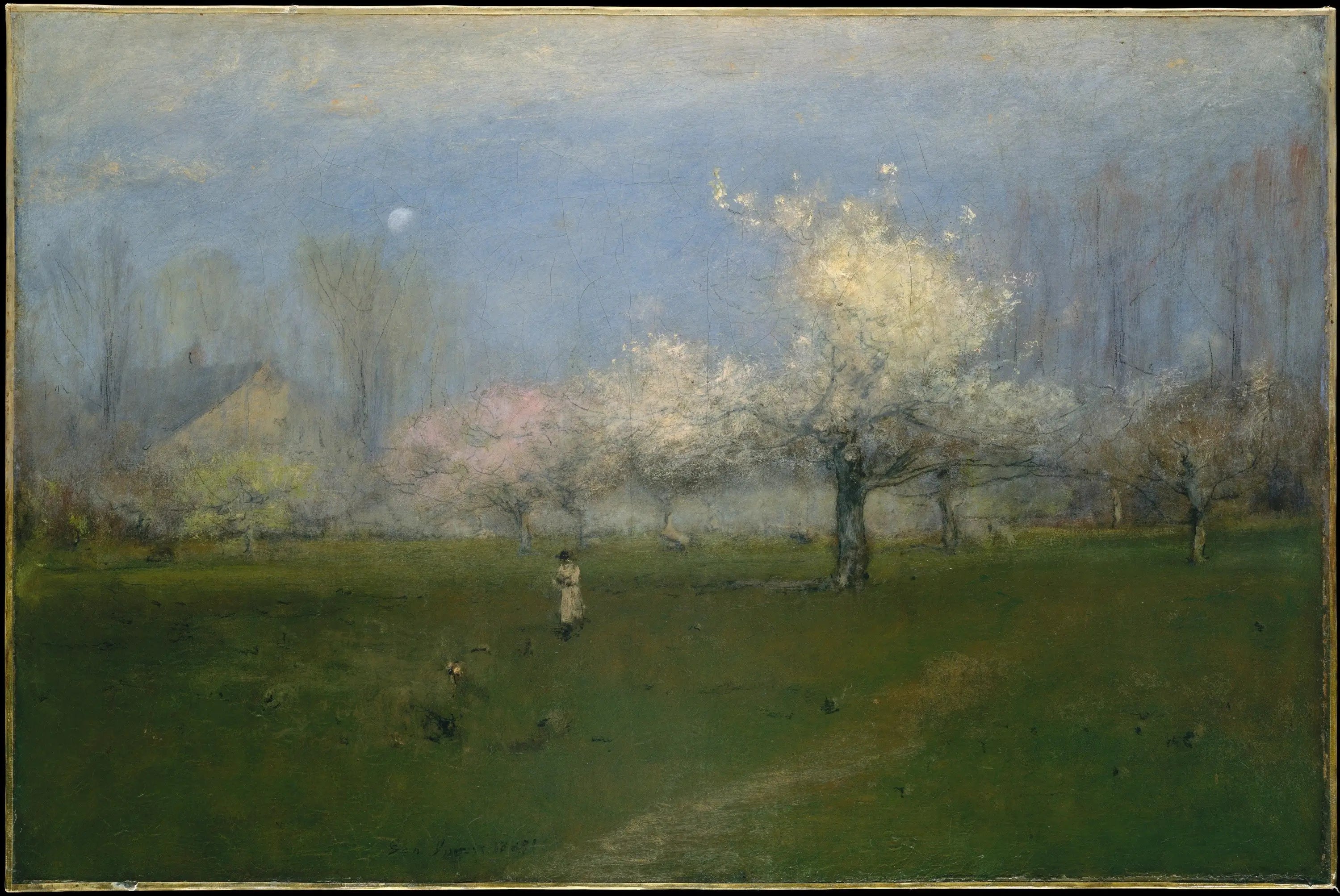 Fleurs de printemps Montclair New Jersey - George Inness - Alpha Reproduction
