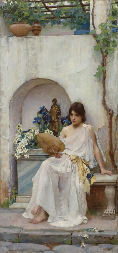 Reproduction du tableau « Flore - John William Waterhouse » par Alpha Reproduction en peinture à l’huile