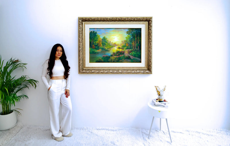 الغابة والأنهار | 90 × 60 سم