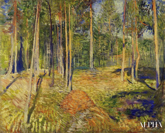 Forêt de pins - Edvard Munch - Reproductions de tableaux et peintures haut de gamme