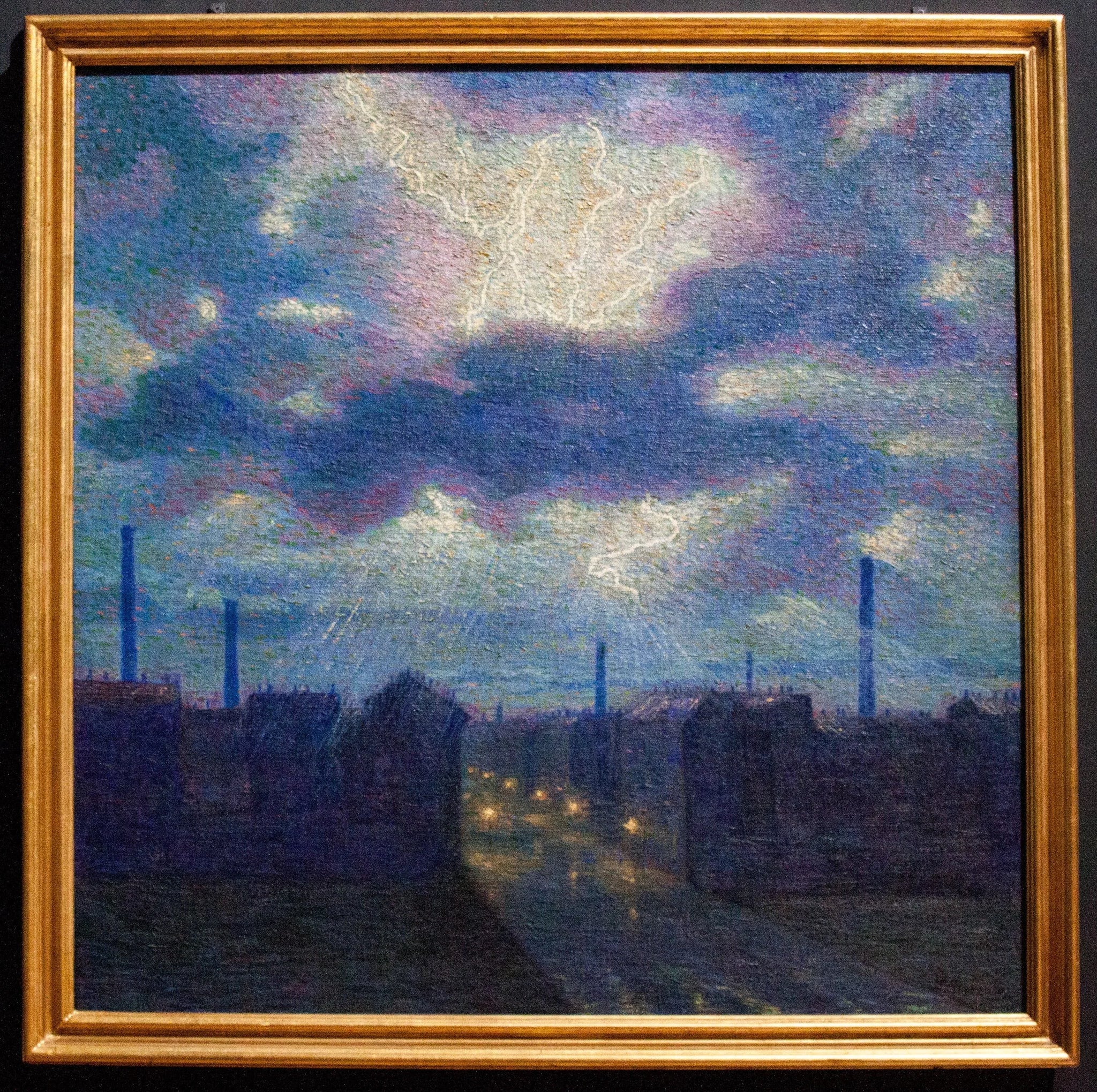 Foudre - Luigi Russolo image 1 reproduction de peinture à l’huile