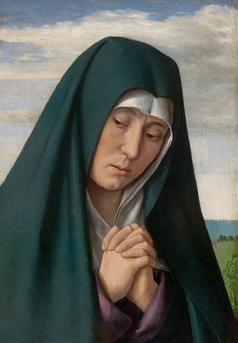 Fragment du Christ portant la croix : Vierge en deuil - Jean Hey