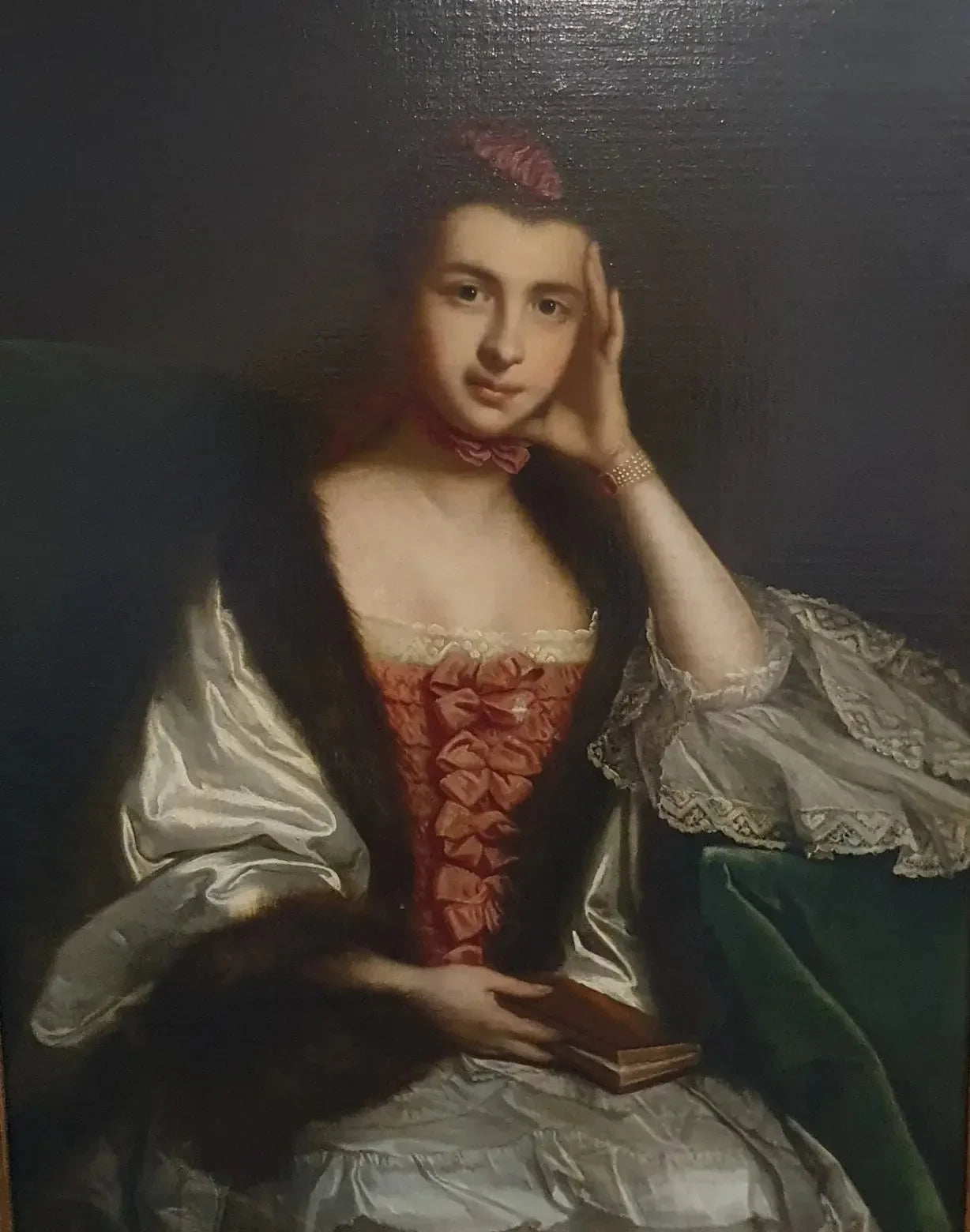 Frances Hanbury Williams (1735–1759), comtesse d'Essex, première épouse de William Anne Holles, 4e comte d'Essex - Joshua Reynolds image 1 tableau peint à l’huile sur toile