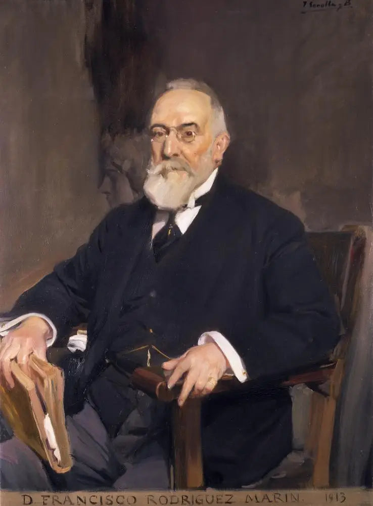 Reproduction du tableau « Francisco Rodríguez Marín - Joaquín Sorolla » par Alpha Reproduction en peinture à l’huile