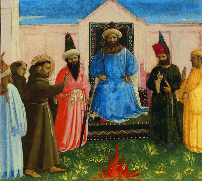فرانسوا دياسيز أمام السلطان الكامل محمد الملك - فرا أنجيلكو