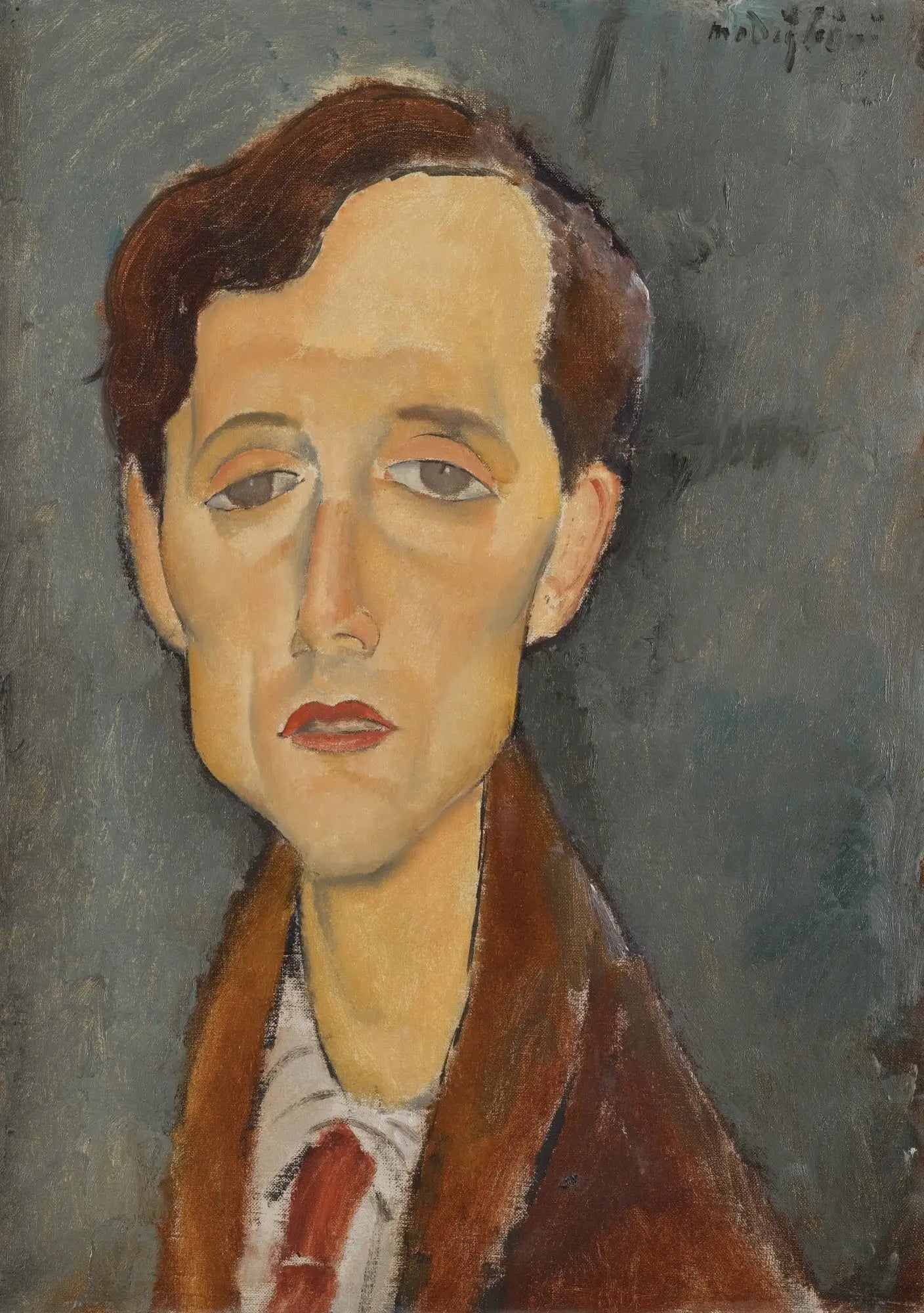 Reproduction du tableau « Frans Hellens - Amedeo Modigliani » par Alpha Reproduction en peinture à l’huile