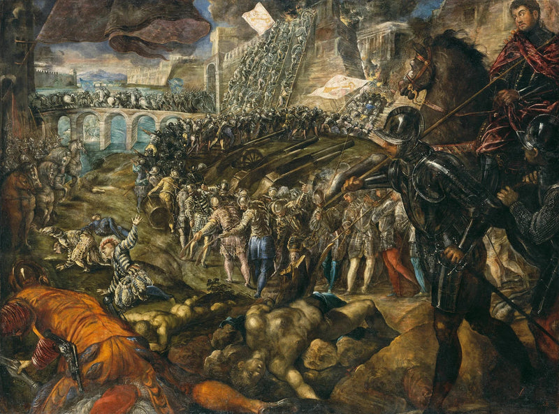 فريدريك الثاني يفتح بيم في عام 1521. لوحة لتيتيوريت، 1578/79، لابنه غيوم - جاكوبي تيتيوريتو
