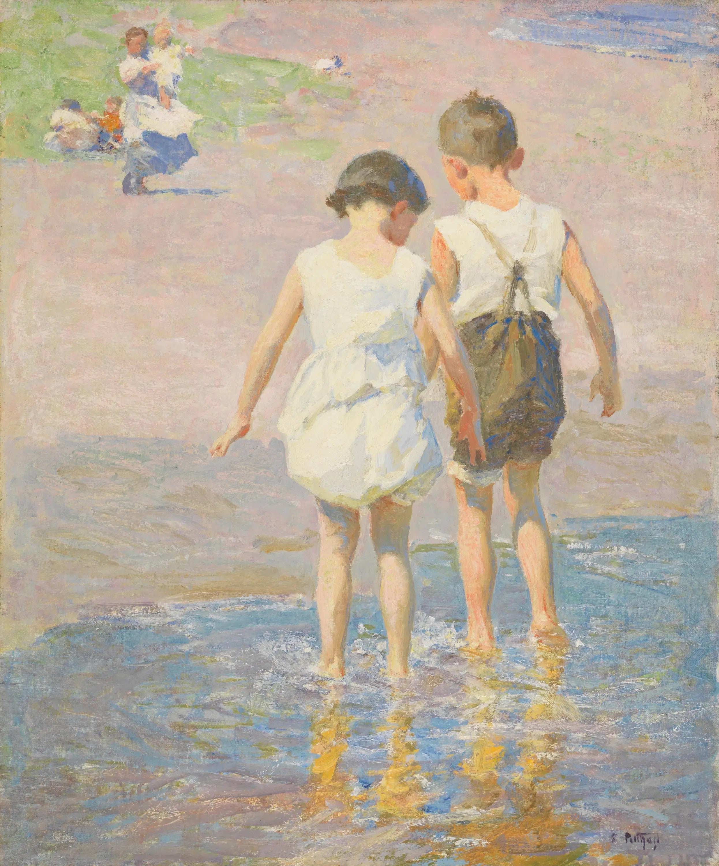 Frère et sœur - Edward Henry Potthast - Alpha Reproduction