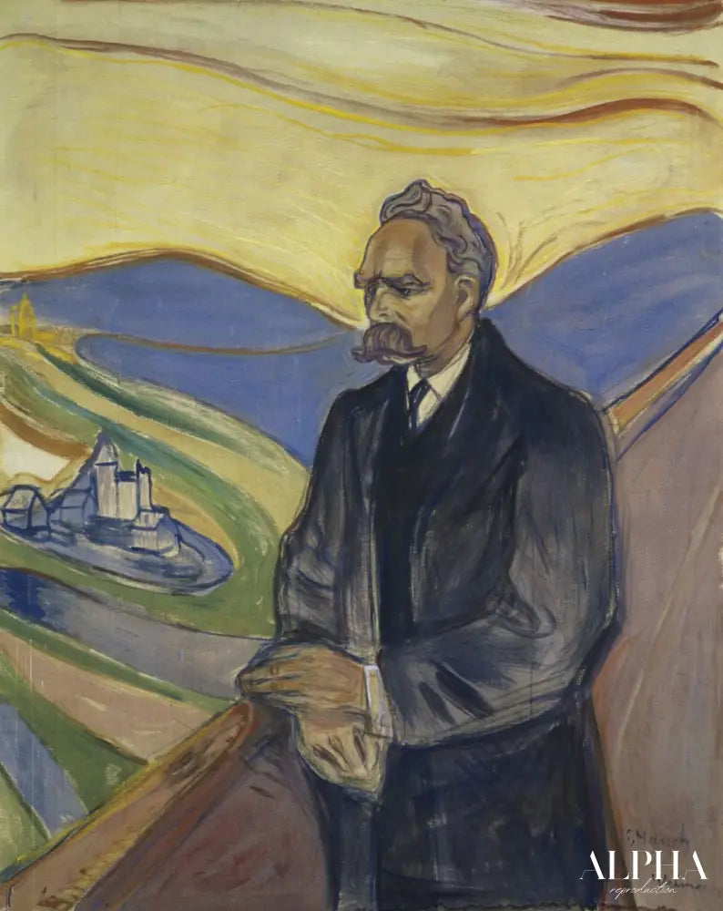 Friedrich Nietzsche - Edvard Munch - Reproductions de tableaux et peintures haut de gamme