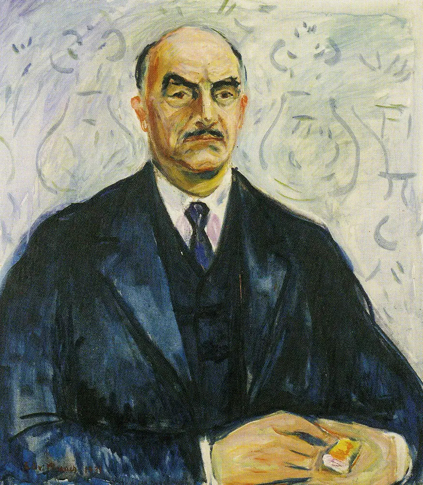Fritz H. Frølich - Edvard Munch image 1 tableau peint à l’huile sur toile