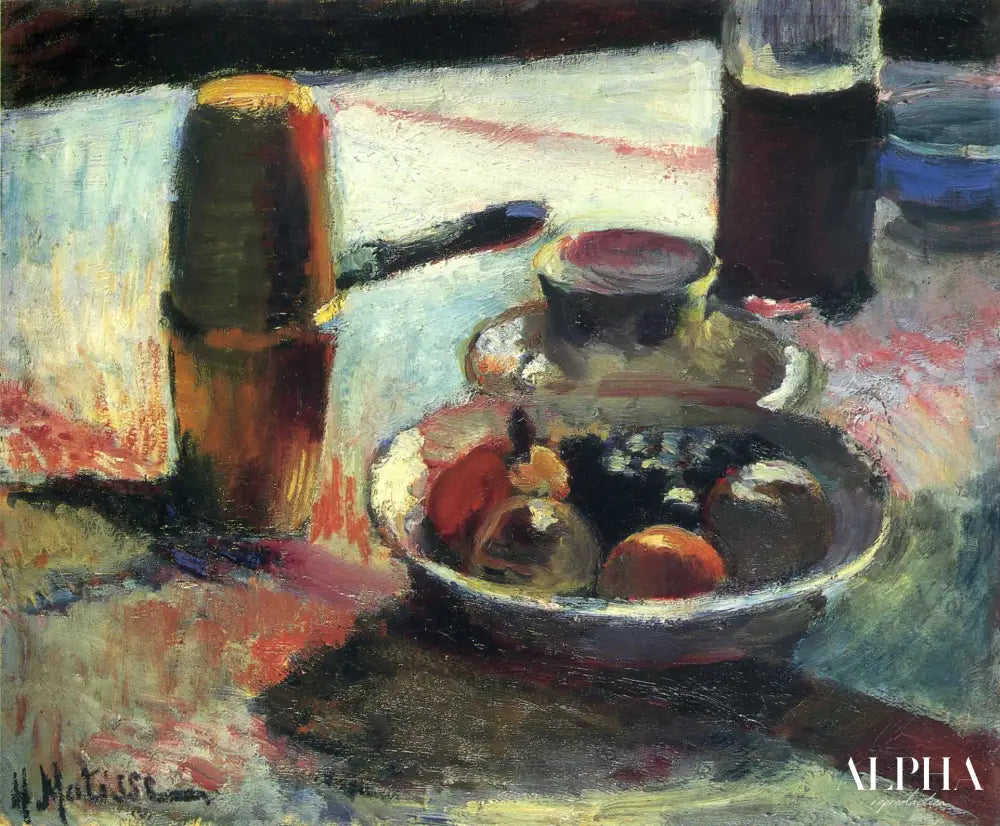 Fruit et pot à café - Matisse - Reproductions de tableaux et peintures haut de gamme