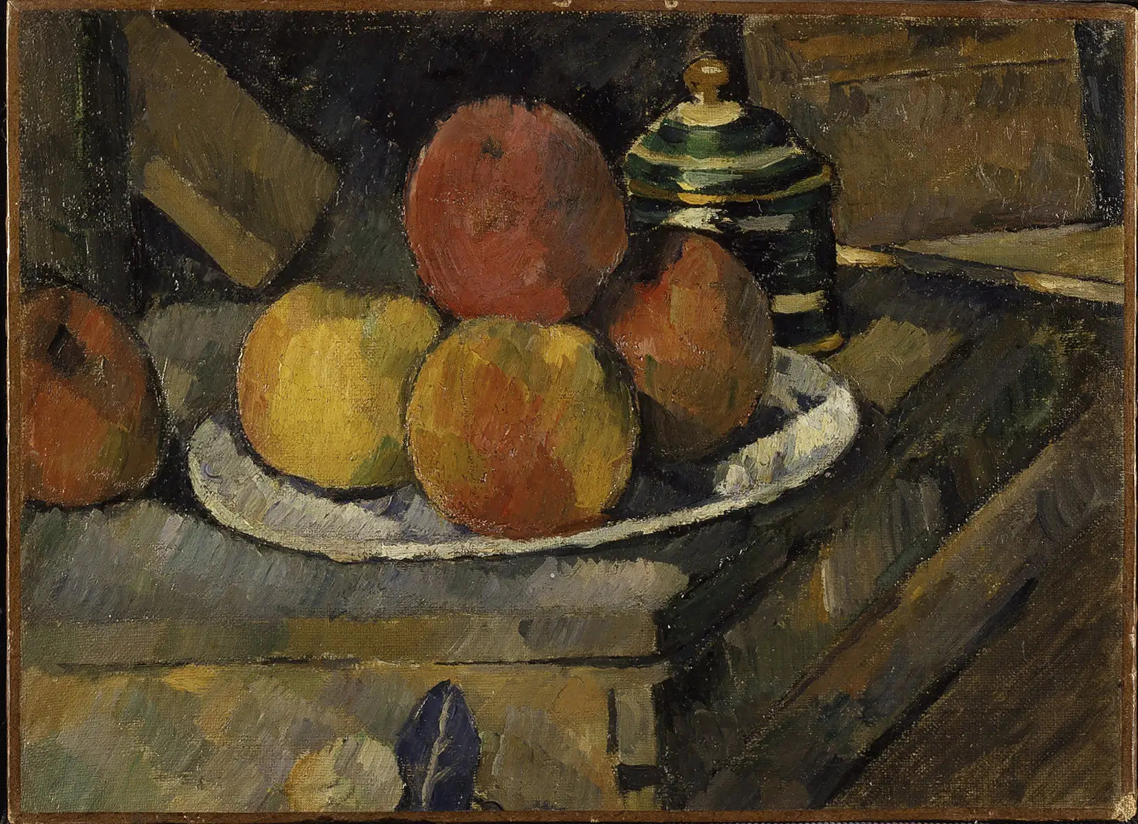 Reproduction du tableau « Fruits et sucrier - Paul Cézanne » par Alpha Reproduction en peinture à l’huile