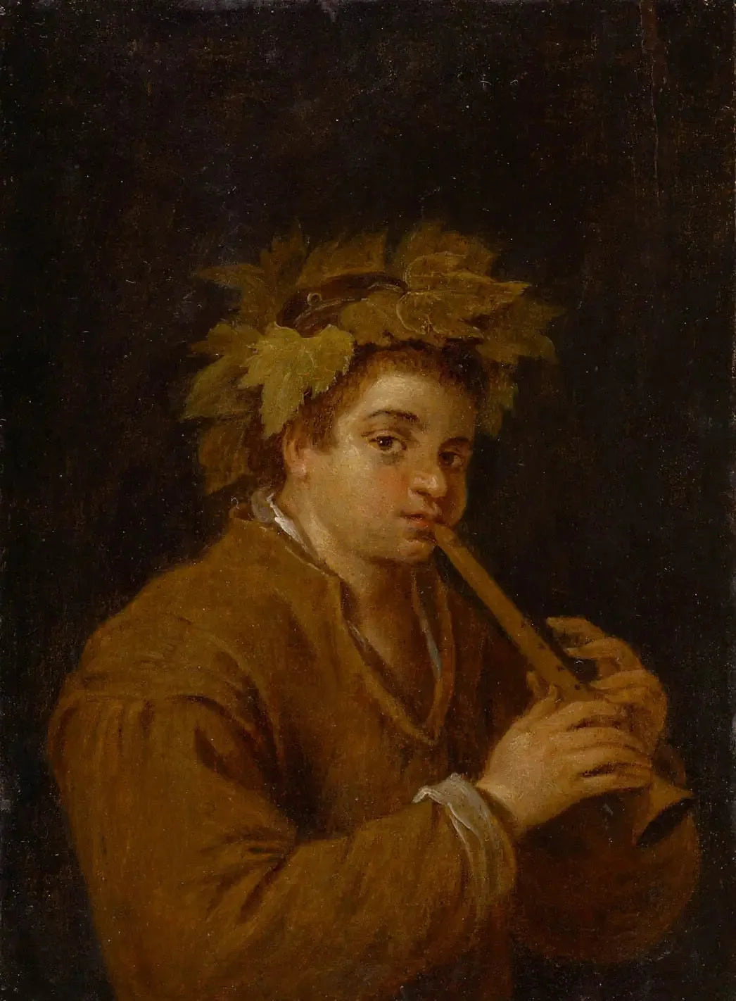 Garçon avec flûte - David Teniers le Jeune image 1 tableau peint à l’huile sur toile