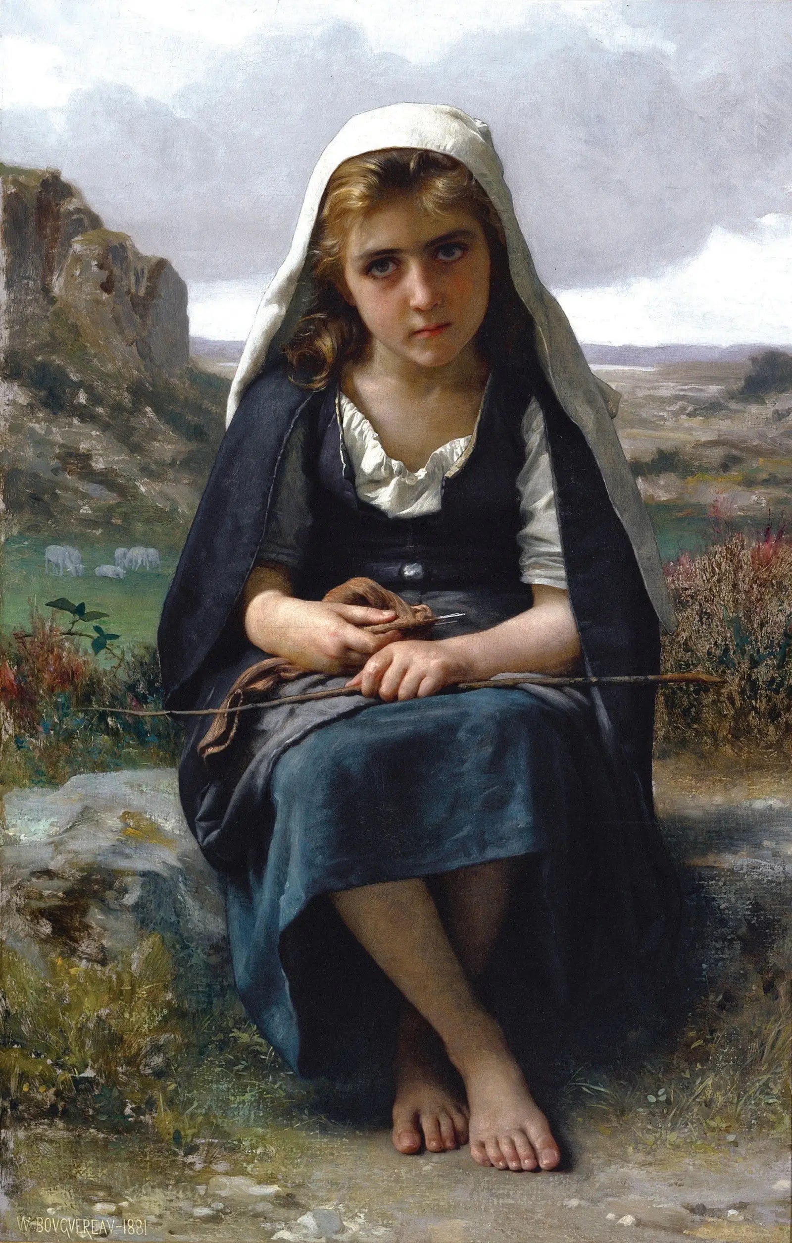 Gardeuse de moutons - Bouguereau - Alpha Reproduction
