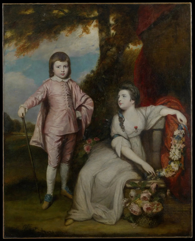 جورج كابل، فيكونت مالدن (1757–1839) والسيدة إليزابيث كابل (1755–1834) - جوشوا رينولدز