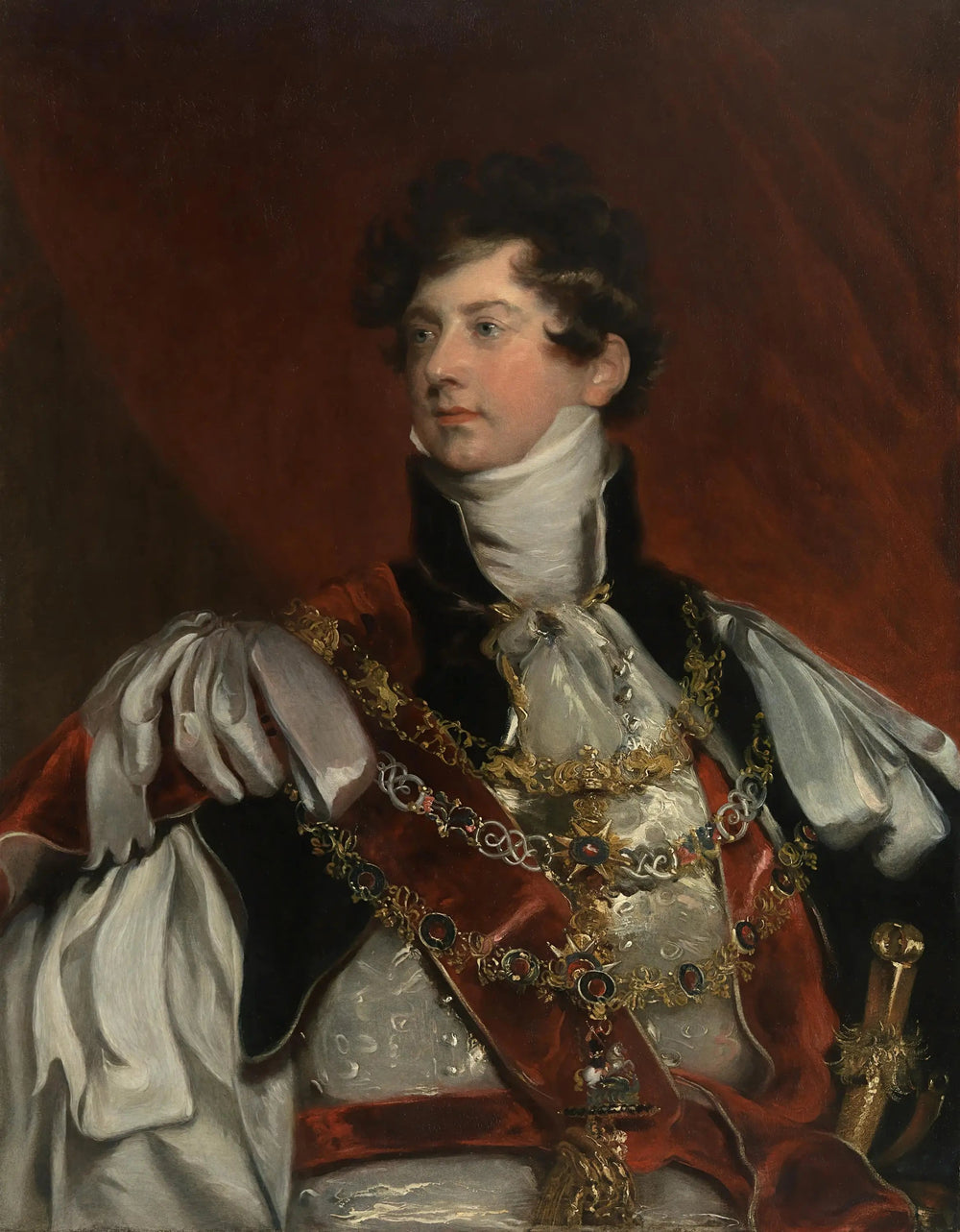 George IV d'Angleterre - Thomas Lawrence image 1 copie de tableau peinte à la main