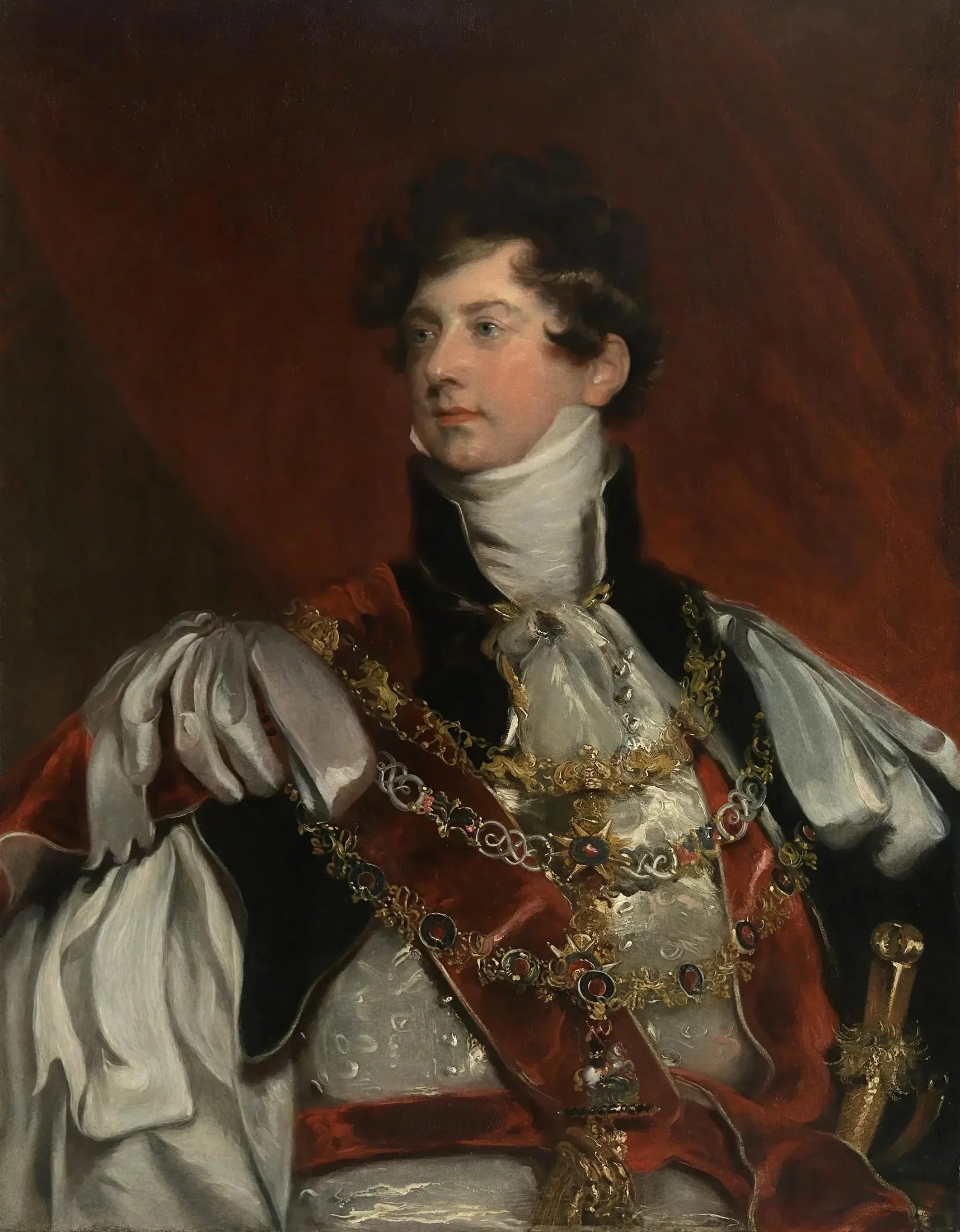 George IV d'Angleterre - Thomas Lawrence image 1 copie de tableau peinte à la main