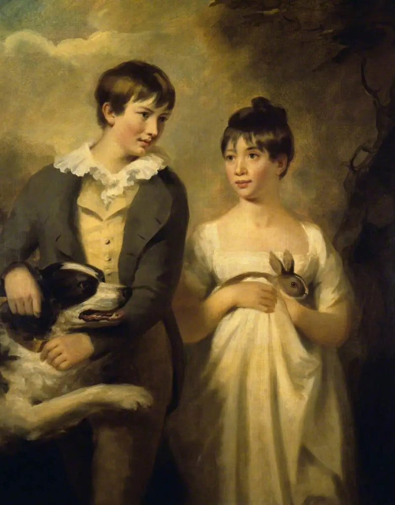 جورج ستيوارت (توفي في 1809) وأخته ماريا ستيوارت (توفيت في 1846) أطفال - هنري ريبورن