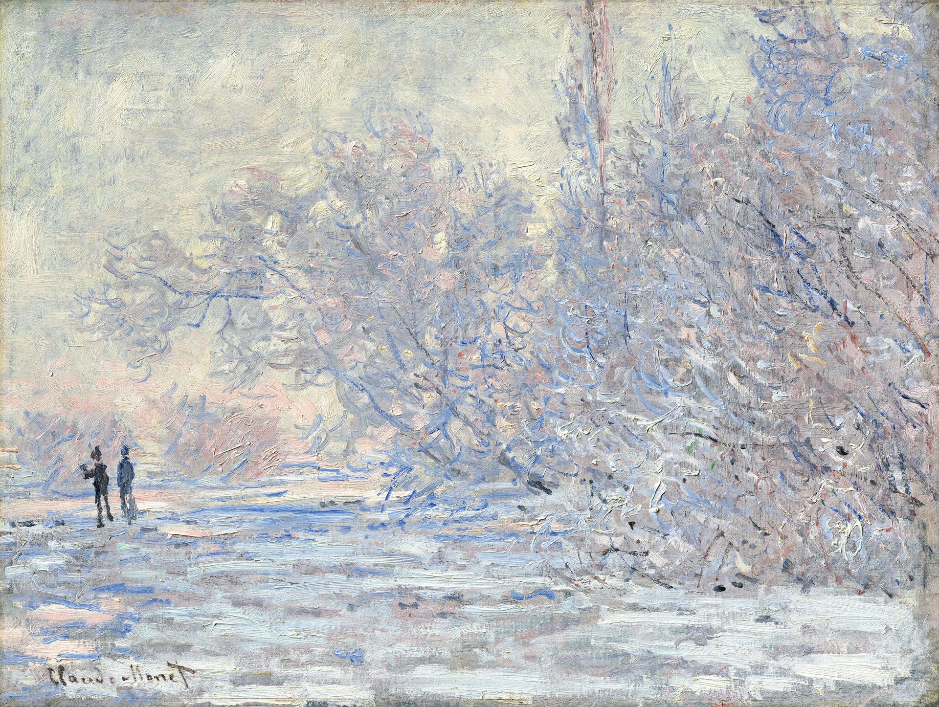 Le Givre à Giverny W963 par Claude Monet, Museum Barberini