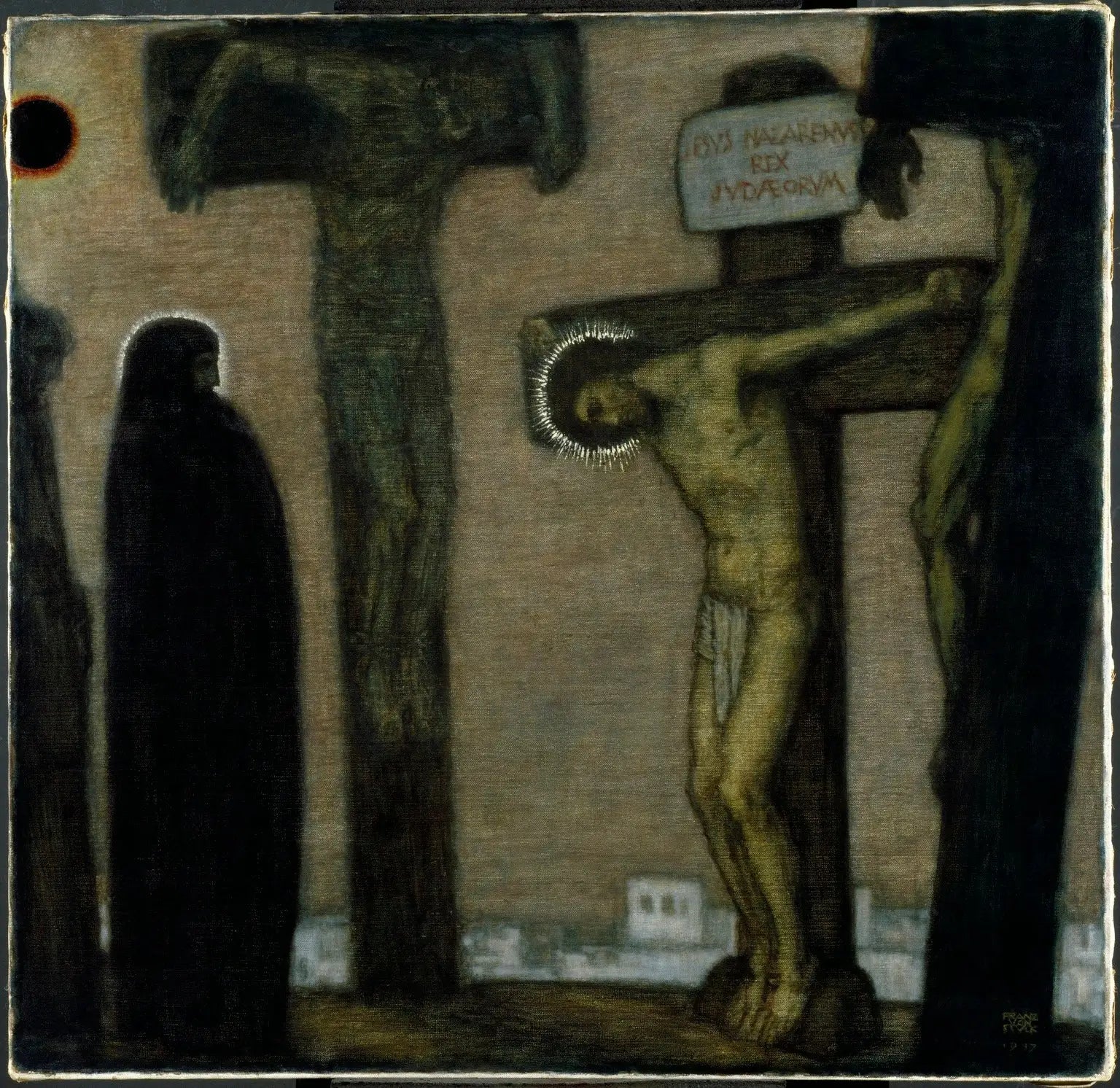 Golgotha - Franz Von Stuck image 1 reproduction artisanale de tableau