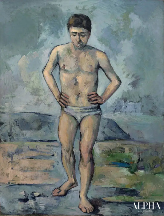 Grand baigneur - Paul Cézanne - Reproductions de tableaux et peintures haut de gamme